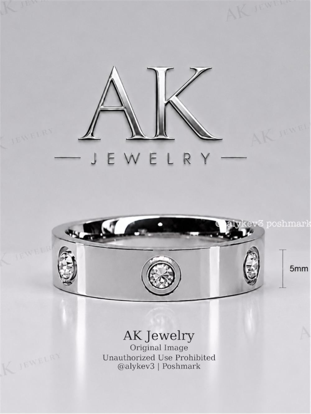 💎LUXURY 5mm Medium 6 CZ Diamonds Silver, CZ Stones Screw Head